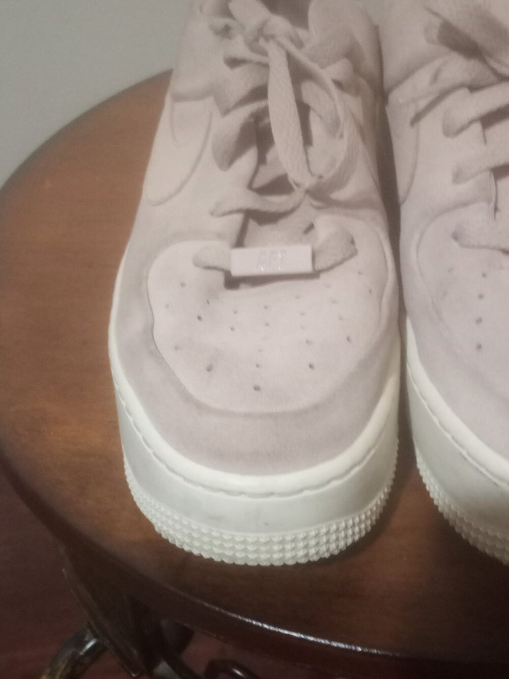 Nike Shoes Women's Size 7 Pink Suede Air Force 1 Pink Low AR5339-201 - Picture 7 of 14